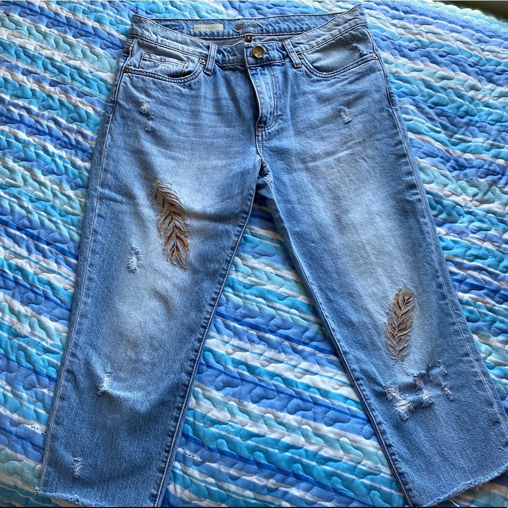 Kut from the kloth cropped boyfriend jeans